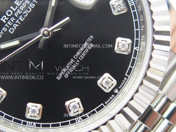 DateJust 41 126334 904L Steel NTF 1:1 Best Edition Black Dial Crystals Makers on Jubilee Bracelet VR3235 – Bild 6