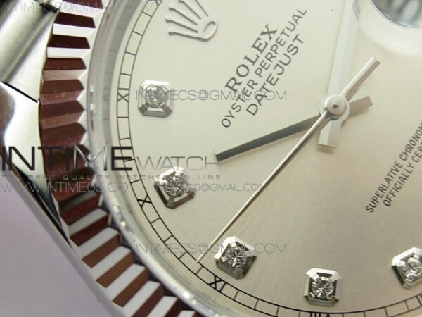 DateJust 41 126334 SS BP 1:1 Best Edition New Version Silver Crystals Markers Dial on Jubilee Bracelet – Bild 6