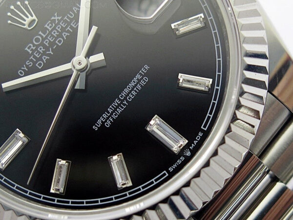 Day Date 40mm 228239 Gain Weight SS/tungsten APSF 1:1 Best Edition Black Dial T Crystals Markers on SS President Bracelet A2836 – Bild 7