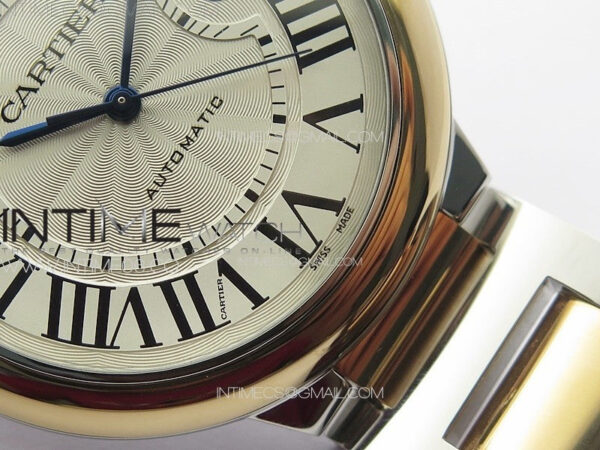 Ballon Bleu 42mm SS/RG K3F 1:1 Best Edition White Texture Dial on SS Bracelet A2824 – Bild 6
