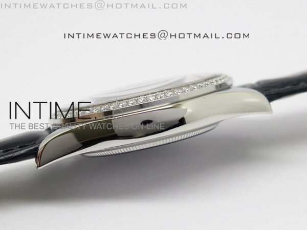 Cellini Date BP Maker SS Diam Bezel Black Dial on Black Leather Strap – Bild 6