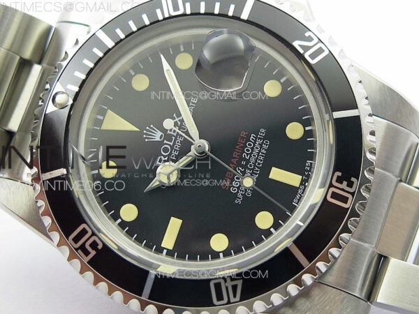 Vintage Submariner 1680 SS JKF Best Edition Black Dial on SS Bracelet (Style1) A2836 – Bild 6