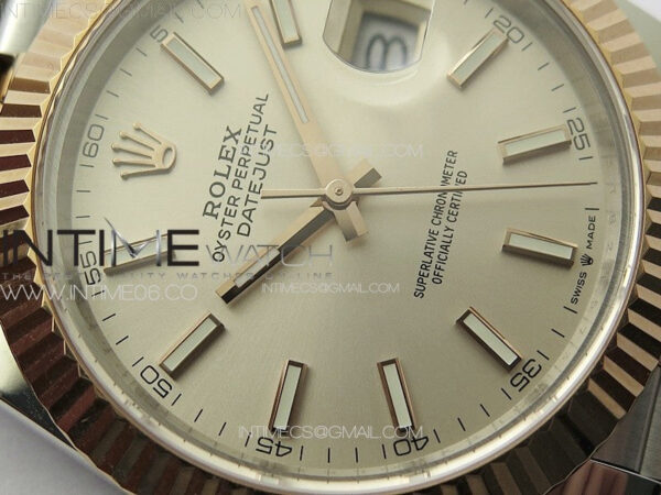 DateJust 41 126331 904L SS/RG GMF 1:1 Best Edition Silver Dial on Jubilee Bracelet VR3235 – Bild 6