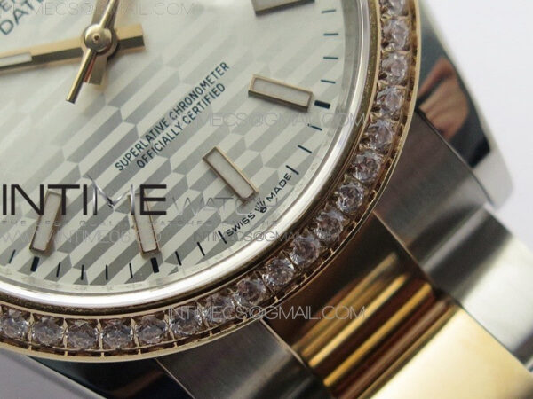 DateJust 36 SS/RG 126281 BP 1:1 Best Edition Silver Dial on Oyster Bracelet – Bild 6