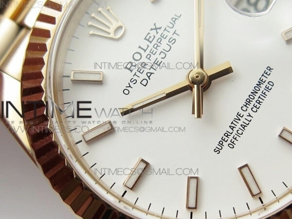 Datejust 31mm 278275 RG BP Best Edition White Sticks Markers Dial on RG President Bracelet – Bild 6