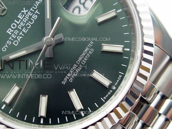 DateJust 36 SS 126234 VSF 1:1 Best Edition 904L Steel Green Dial on Jubilee Bracelet VS3235 – Bild 6