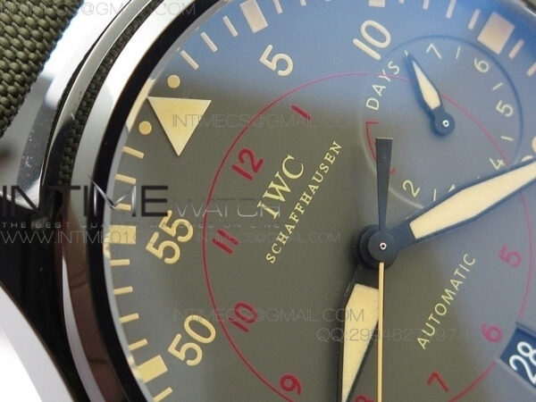 Big Pilot Real PR 48mm IW501902 Real Ceramic ZF 1:1 Best Edition on Green Nylon Strap A51111 V2(Released) – Bild 6