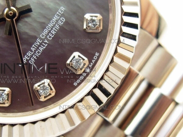 Datejust 31mm 278275 RG BP Best Edition MOP Gray Crystal Markers Dial on RG President Bracelet – Bild 5
