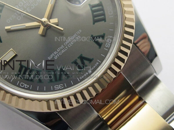 DateJust 36 SS/RG 126231 BP 1:1 Best Edition Gray Dial on Oyster Bracelet – Bild 6