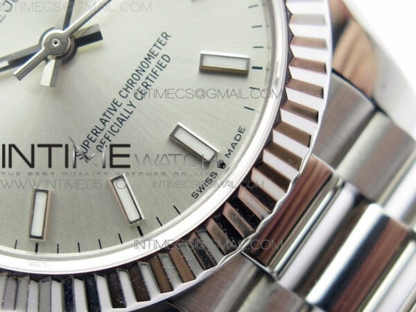 Datejust 31mm 278275 SS BP Best Edition Silver Stick Markers Dial on SS President Bracelet – Bild 6