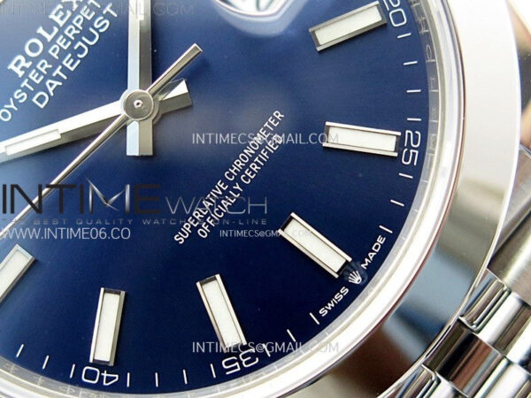 DateJust 41 126300 904L SS VSF 1:1 Best Edition Blue Dial on Jubilee Bracelet VS3235 – Bild 6