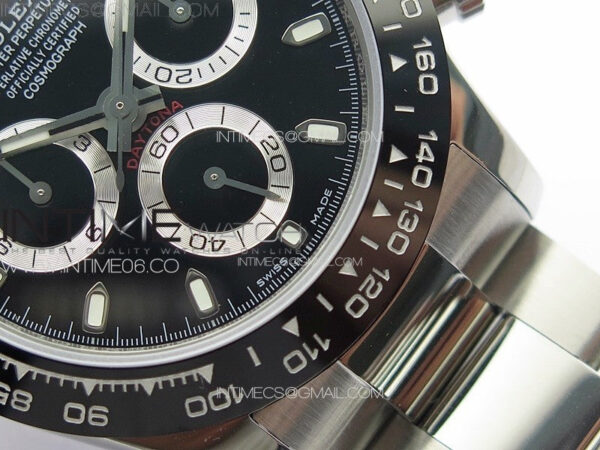 Daytona 116500LN APSF Black Dial Sticks Markers On SS BraceletSlim A7750 – Bild 5