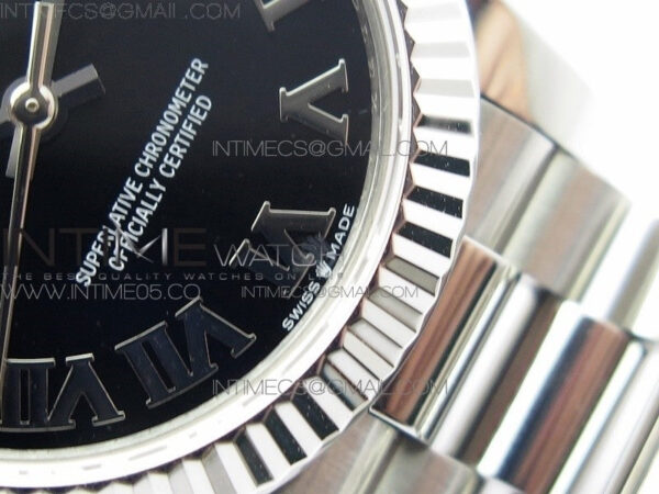 Datejust 31mm 278275 SS BP Best Edition Black Roman Markers Dial on SS President Bracelet – Bild 6
