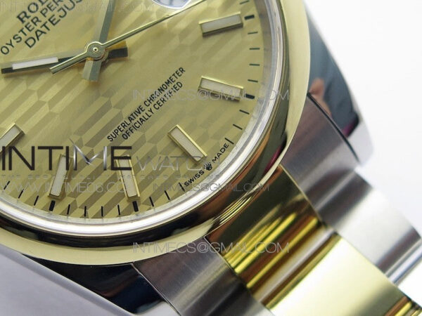 DateJust 36 SS/YG 126203 JDF 1:1 Best Edition New YG Dial on Oyster Bracelet – Bild 6