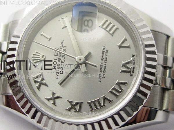 Datejust 28mm 279179 SS APSF Best Edition Silver Dial Roman Markers on SS Jubilee Bracelet NH05 – Bild 6