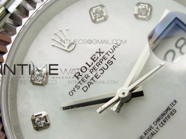 DateJust 41 126334 SS BP 1:1 Best Edition New Version White MOP Crystals Markers Dial on Jubilee Bracelet – Bild 6