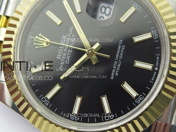 DateJust 41 126333 904L SS/YG GMF 1:1 Best Edition Black Dial On Jubilee Bracelet VR3235 – Bild 6