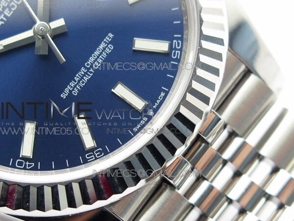 DateJust 41 126334 904L SS VSF 1:1 Best Edition Blue Dial on Jubilee Bracelet VS3235 – Bild 6