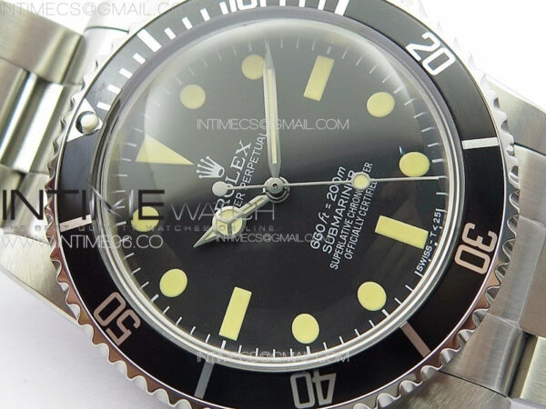 Vintage Submariner 1680 No Date SS JKF Best Edition Black Dial on SS Bracelet (Style3) A2836 – Bild 6