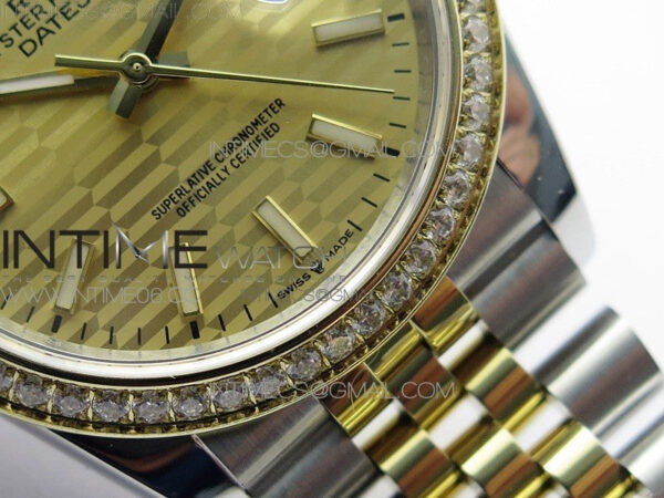 DateJust 36 SS/YG 126283 JDF 1:1 Best Edition New YG Dial on Jubilee Bracelet – Bild 5