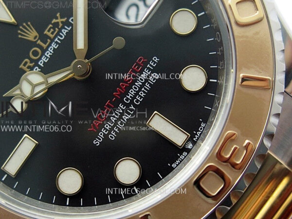 Yacht-Master 126621 904L/RG VSF 1:1 Best Edition Black Dial On 904L/RG Bracelet VS3235 – Bild 6