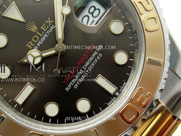 Yacht-Master 126621 904L/RG VSF 1:1 Best Edition Brown Dial On 904L/RG Bracelet VS3235 – Bild 7