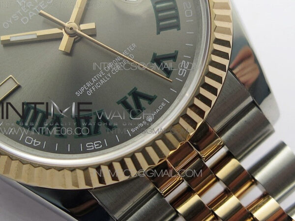 DateJust 36 SS/RG 126231 BP 1:1 Best Edition Gray Dial on Jubilee Bracelet – Bild 6