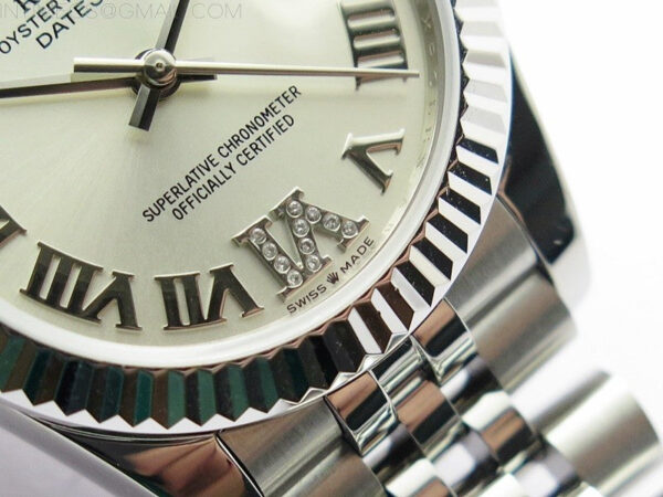 Datejust 31mm 278271 SS BP Best Edition Silver Roman Markers @6 Crystal Dial on Jubilee Bracelet – Bild 7