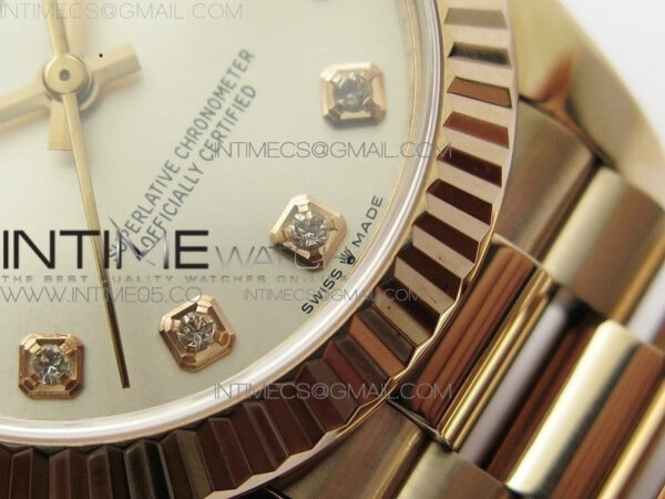 Datejust 31mm 278275 RG BP Best Edition Silver Crystals Markers Dial on RG President Bracelet – Bild 8