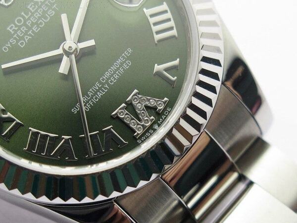 Datejust 31mm 278273 SS BP Best Edition Green Roman Markers Dial on Oyster Bracelet – Bild 6