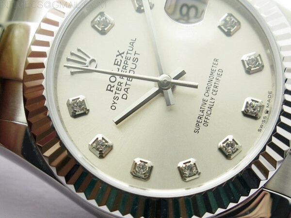 Datejust 31mm 278273 SS BP Best Edition Silver Crystals Markers Dial on Oyster Bracelet – Bild 6