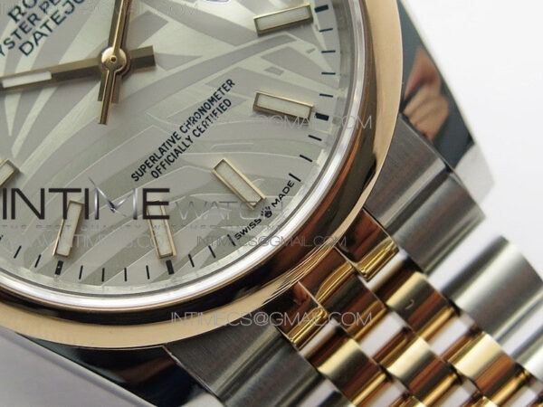 DateJust 36 SS/RG 126201 BP 1:1 Best Edition Silver/Gray Dial on Jubilee Bracelet – Bild 7