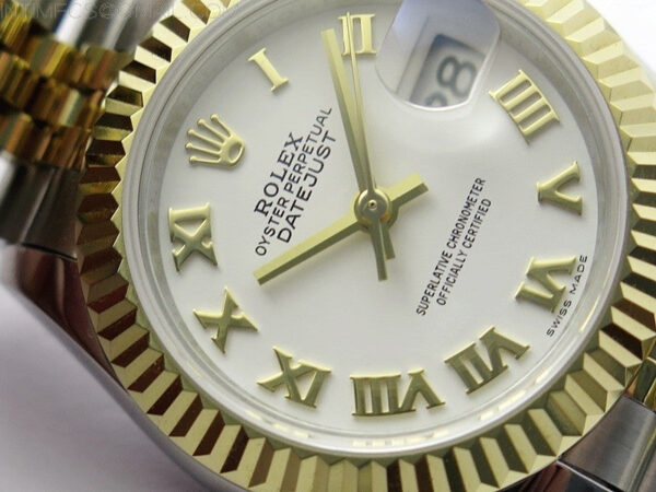 Datejust 28mm 279173 SS/YG BP Best Edition White Roman Markers Dial on SS/YG Jubilee Bracelet ETA2671 – Bild 6
