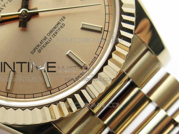 Day-Date 40mm 228239 BP New Dial Version 904 RG Stick Markers RG Dial on RG President Bracelet A2836 – Bild 6