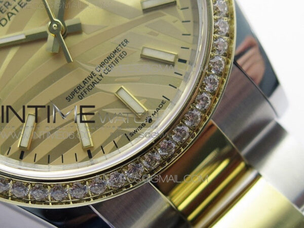 DateJust 36 SS/YG 126283 JDF 1:1 Best Edition New YG Dial Style 2 on Oyster Bracelet – Bild 6