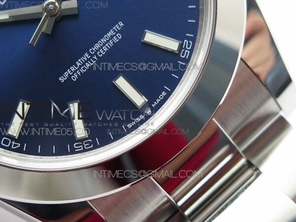 DateJust 41 126300 904L SS VSF 1:1 Best Edition Blue Dial on Oyster Bracelet VS3235 – Bild 6