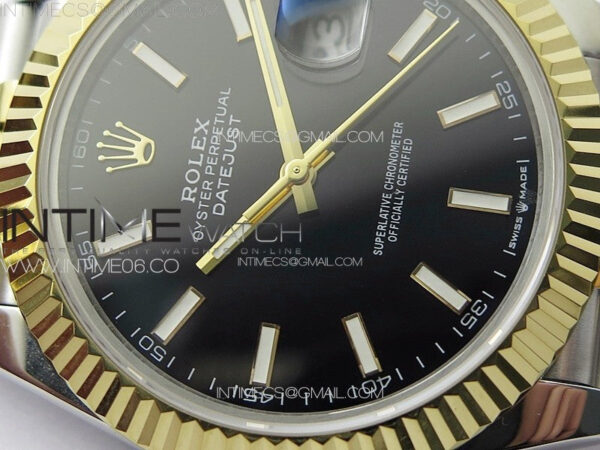 DateJust 41MM 126334 SS/YG APSF 1:1 Best Edition Black Dial Sticks Markers on SS Jubilee Bracelet A3235 – Bild 7