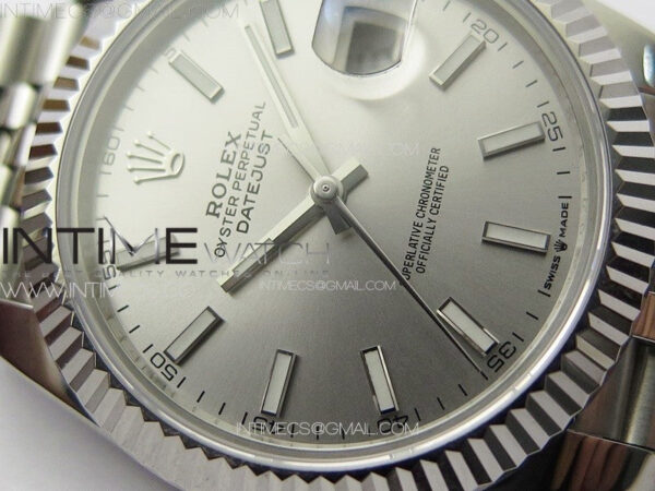 DateJust 41MM 126334 SS APSF 1:1 Best Edition Silver Dial on SS Jubilee Bracelet SA3235 – Bild 6
