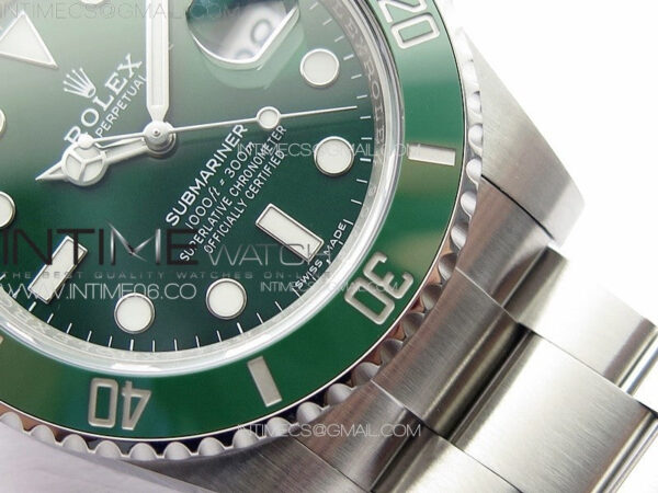 Submariner 116610LV 904L SS Case Best Edition Green Dial On 904L Bracelet ZZF V3 – Bild 5