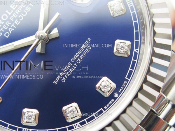 DateJust 41 126334 904L Steel NTF 1:1 Best Edition Blue Dial Crystals Makers on Jubilee Bracelet VR3235 – Bild 6