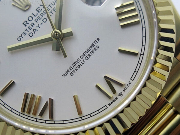 Day Date 40mm 228238 Gain Weight YG/tungsten APSF 1:1 Best Edition White Dial Roman Markers on YG President Bracelet A2836 – Bild 6