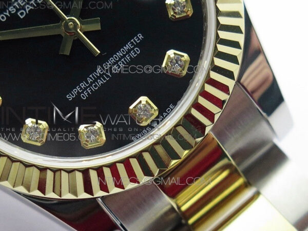 Datejust 31mm 278273 SS/YG BP Best Edition Black Diamonds Markers Dial on SS/YG Oyster Bracelet – Bild 6