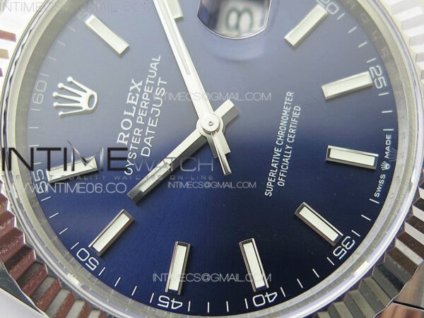 DateJust 41 126334 904L SS GMF 1:1 Best Edition Blue Dial On Jubilee Bracelet VR3235 – Bild 6