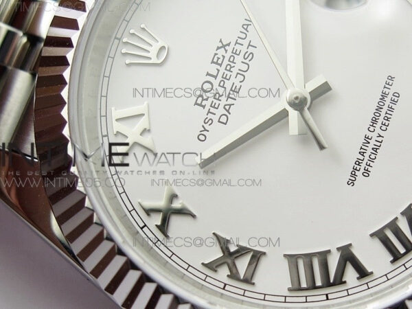 DateJust 41 126334 SS BP 1:1 Best Edition New Version White Roman Markers Dial on Jubilee Bracelet – Bild 6