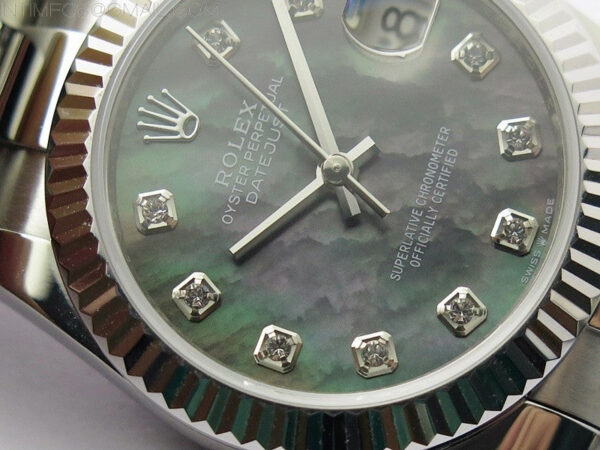 Datejust 31mm 278273 SS BP Best Edition Black MOP Crystal Markers Dial on Oyster Bracelet – Bild 6