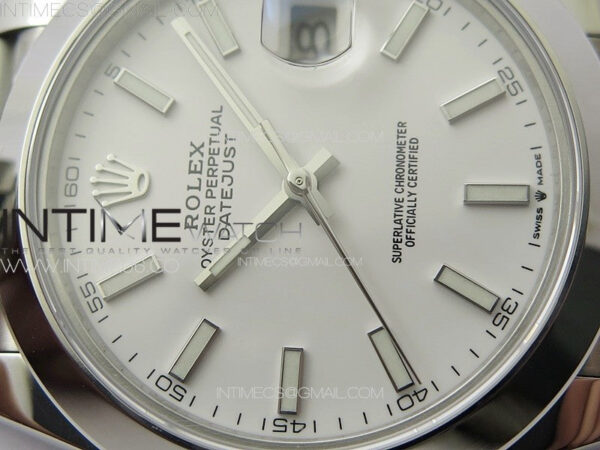 DateJust 41MM 126334 Smooth Bezel SS APSF 1:1 Best Edition White Dial on SS Jubilee Bracelet SA3235 – Bild 6