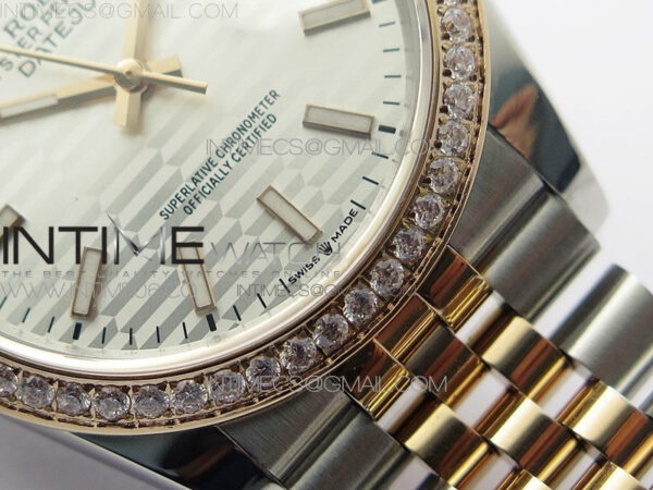 DateJust 36 SS/RG 126281 BP 1:1 Best Edition Silver Dial on Jubilee Bracelet – Bild 6