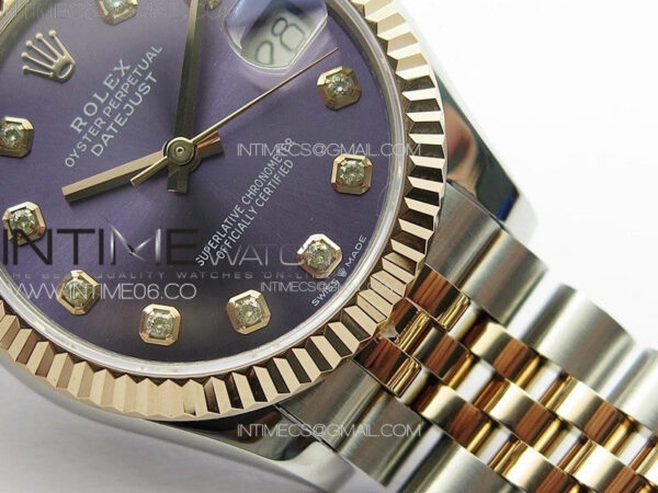DateJust 31mm 178271 SS/RG APSF Best Edition Blue Dial Crystal Markers on Jubilee Bracelet A2824 – Bild 6