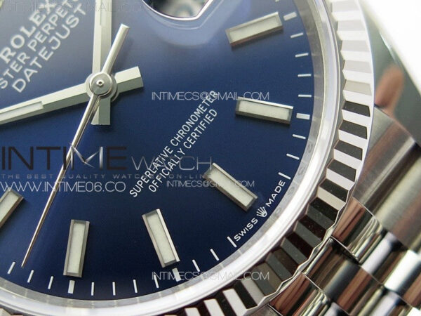 DateJust 36 SS 126234 VSF 1:1 Best Edition 904L Steel Blue Dial on Jubilee Bracelet VS3235 – Bild 7