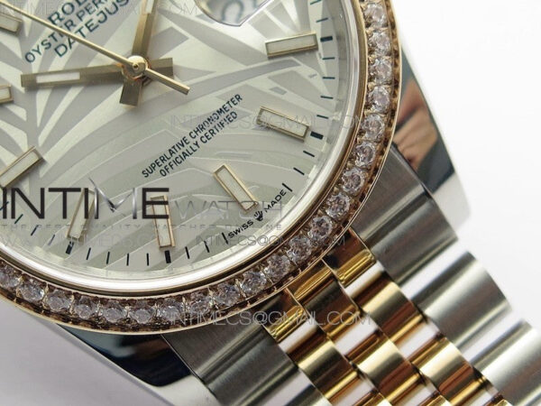 DateJust 36 SS/RG 126281 BP 1:1 Best Edition Silver/Gray Dial on Jubilee Bracelet – Bild 6